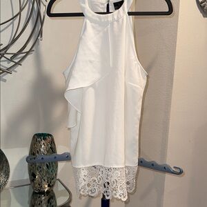 Worthington White Sleeveless Top